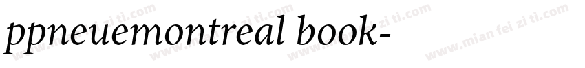 ppneuemontreal book字体转换